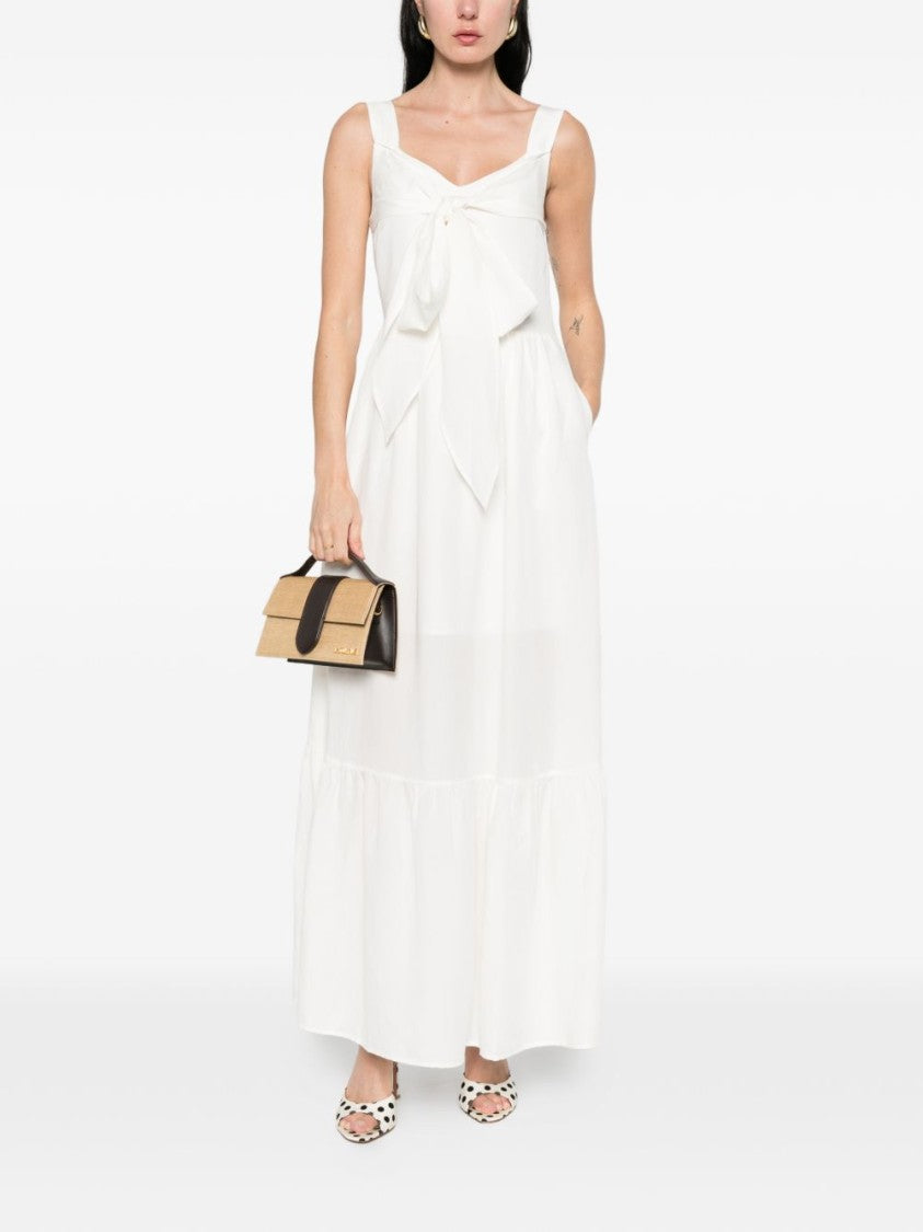 Liu Jo White Bow Ruffle Tiered Day Dress