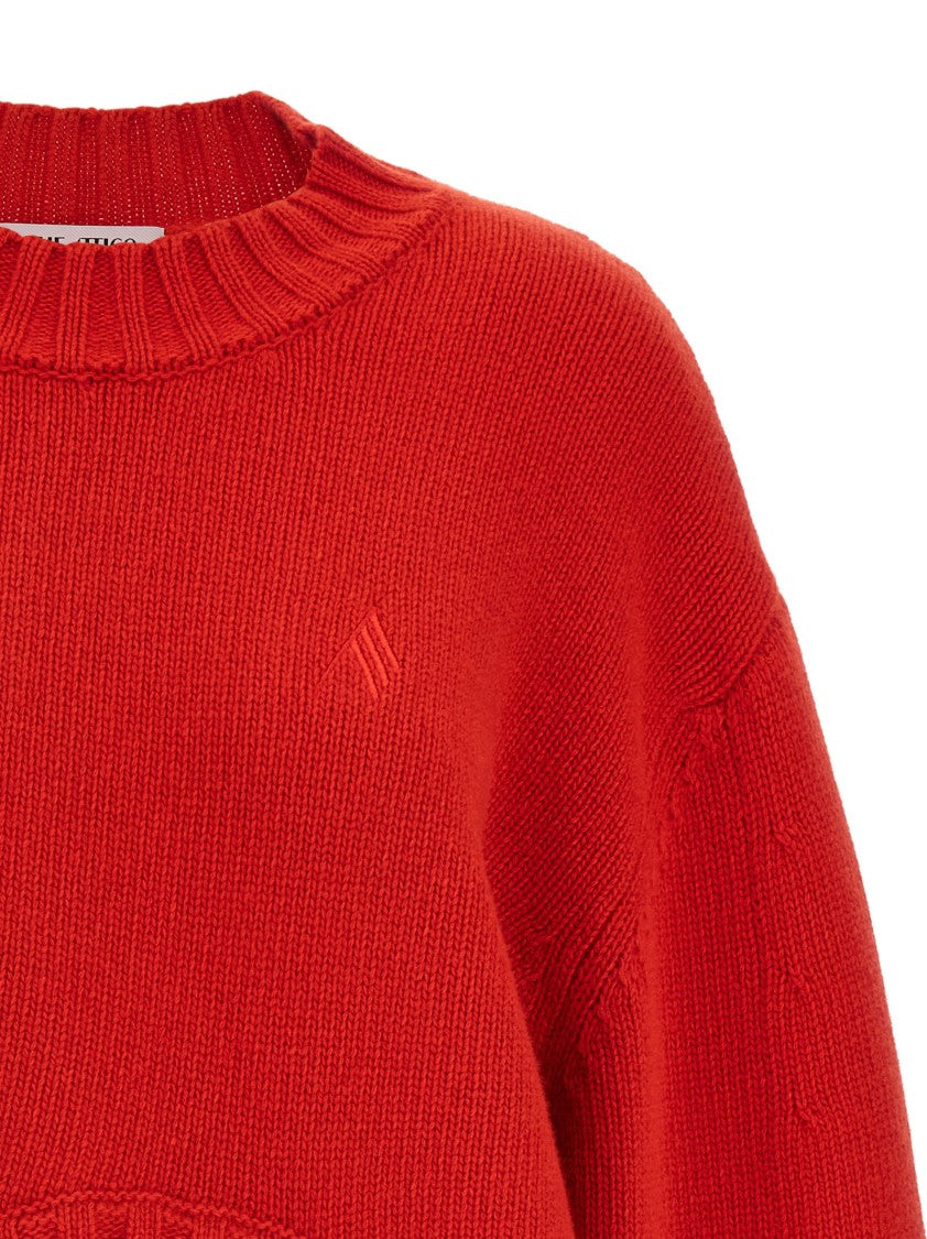 The Attico Asymmetrical Hem Sweater