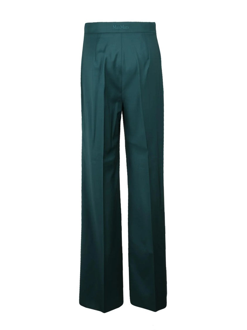 Max Mara Tailored Wide-Leg Trousers In 100% Virgin Wool