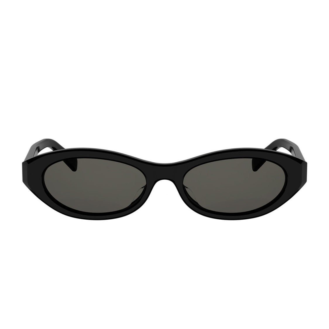 Thélios S.P.A Black Triomphe Recycled Acetate Oval Sunglasses