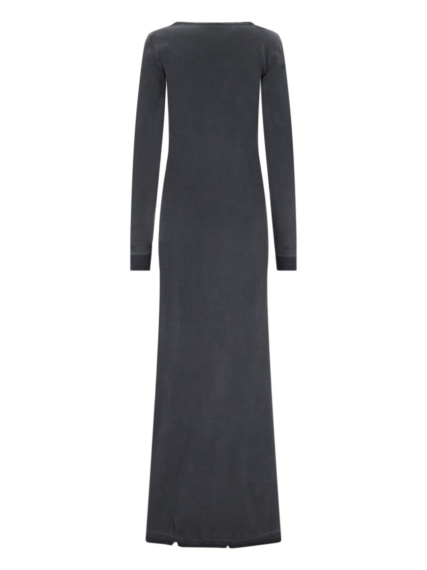 Balenciaga Maxi Lingerie Dress – Black