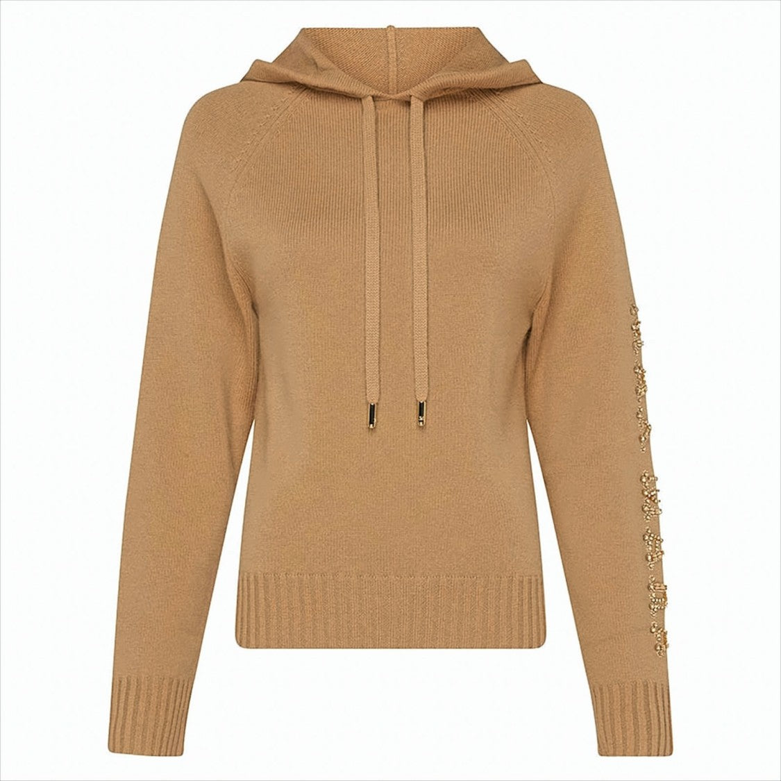 Max Mara Soft Knit Hoodie With Drawstring