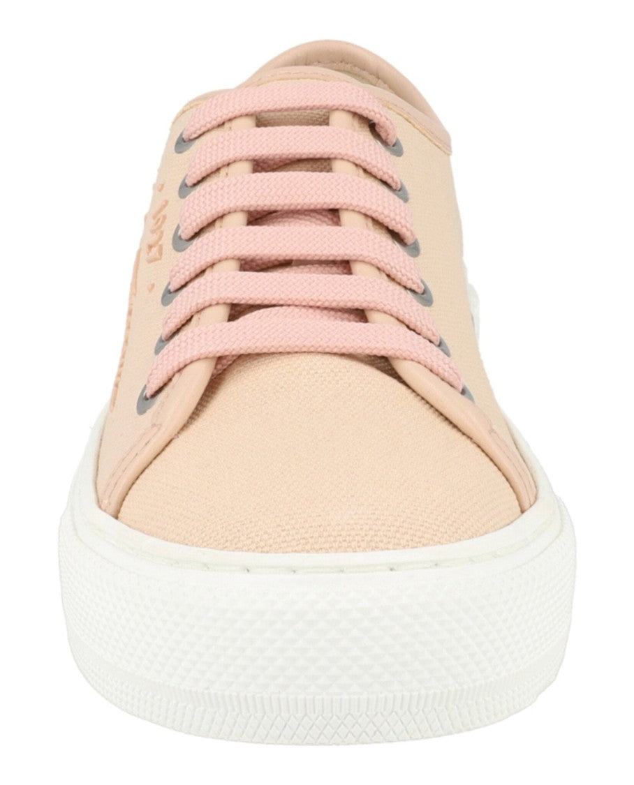Ferragamo Mediterr Canvas Low-Top Sneakers