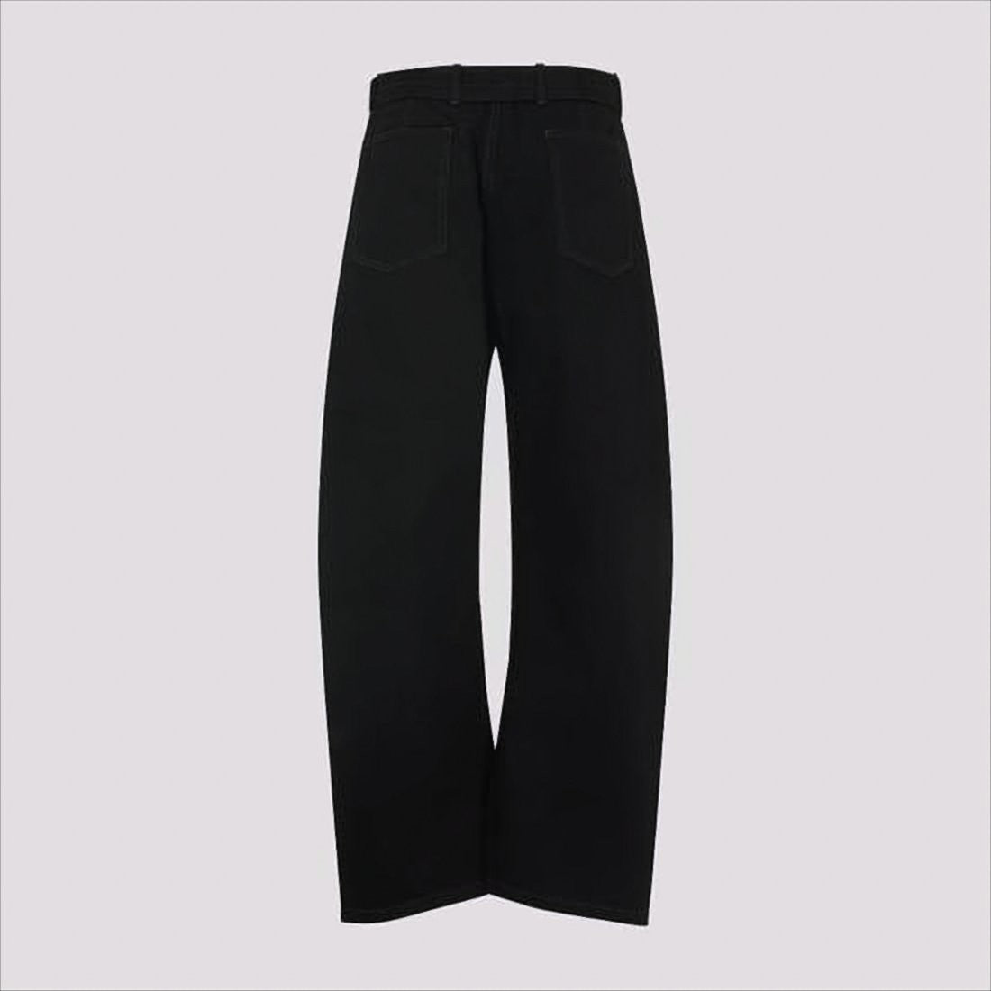 Lemaire Wide-Leg Casual Pants With Rectangular Buckle