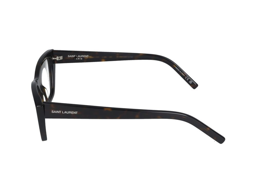 Saint Laurent Havana Oversized Cat-Eye Acetate Eyeglasses