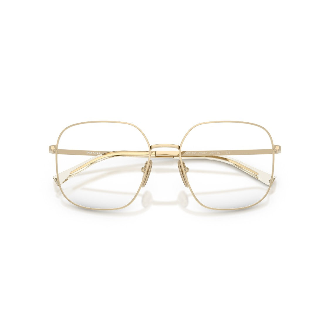 Prada 0Pr A59v Square Metal Frame Eyeglasses