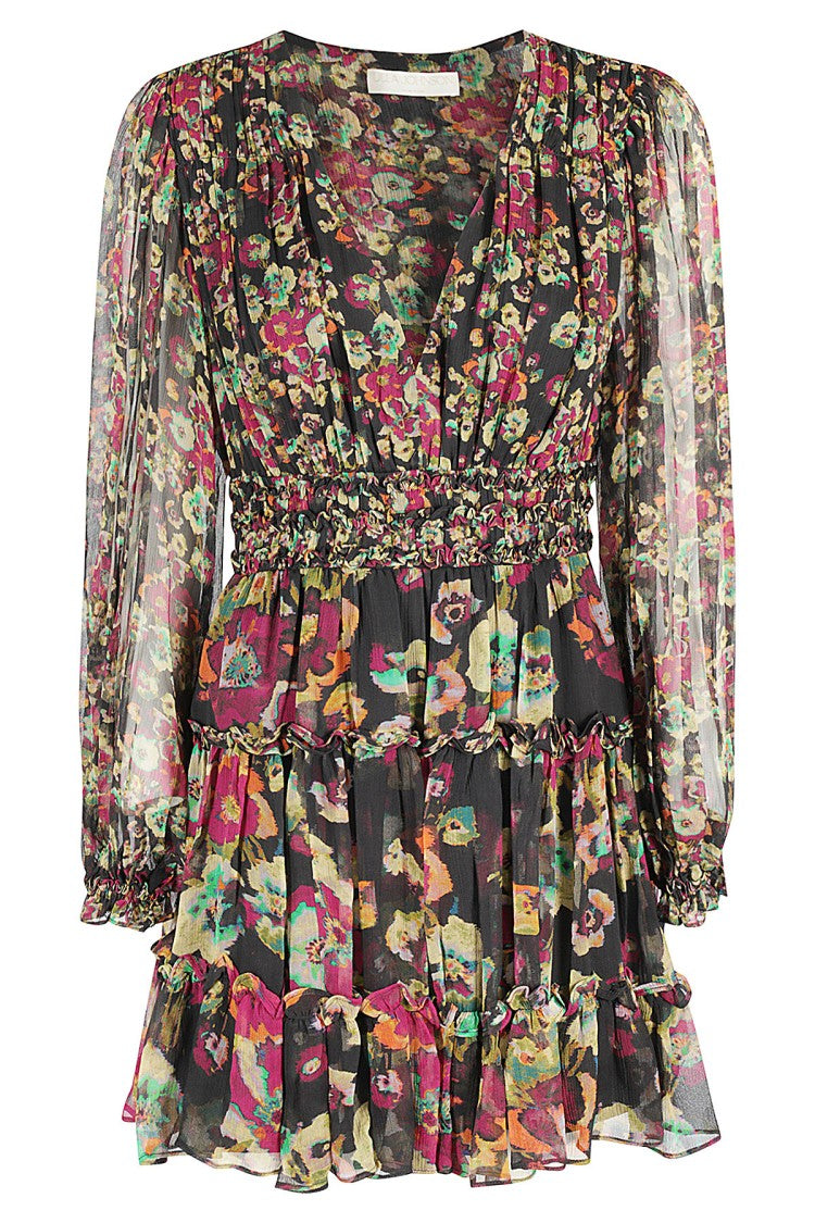 Ulla Johnson Lya Floral Silk Mini Dress