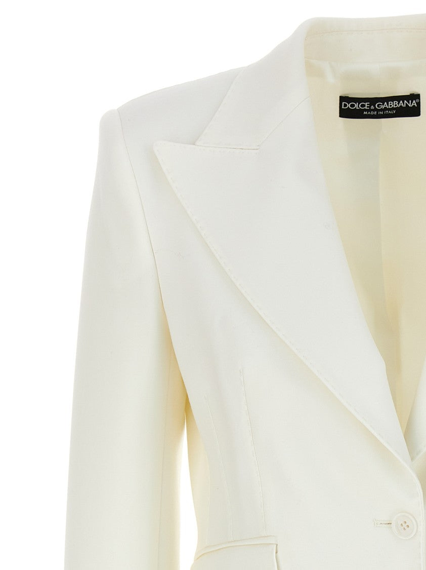 Dolce & Gabbana Turlington Blazer With Peak Lapels And Back Split
