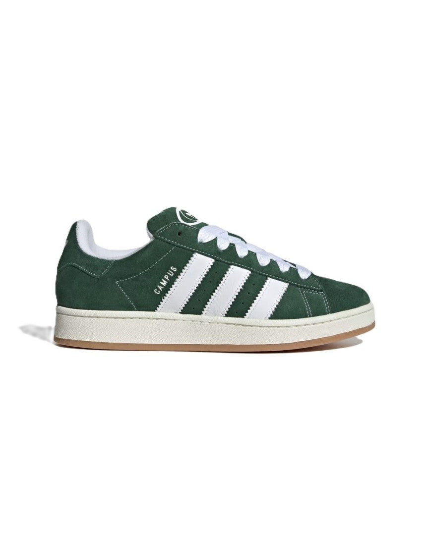 Adidas Classic Low-Top Sneaker With Green Suede Upper And White Accents
