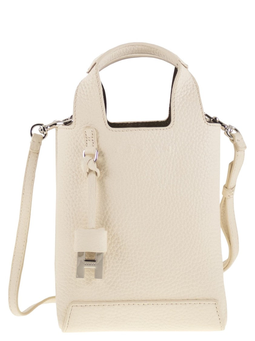 Hogan H01r - Handbag In Hammered Leather
