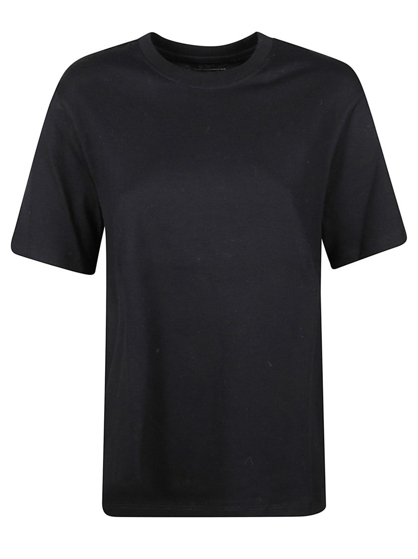 Majestic Filatures Boxy Fit Short-Sleeved Top With Round Neckline