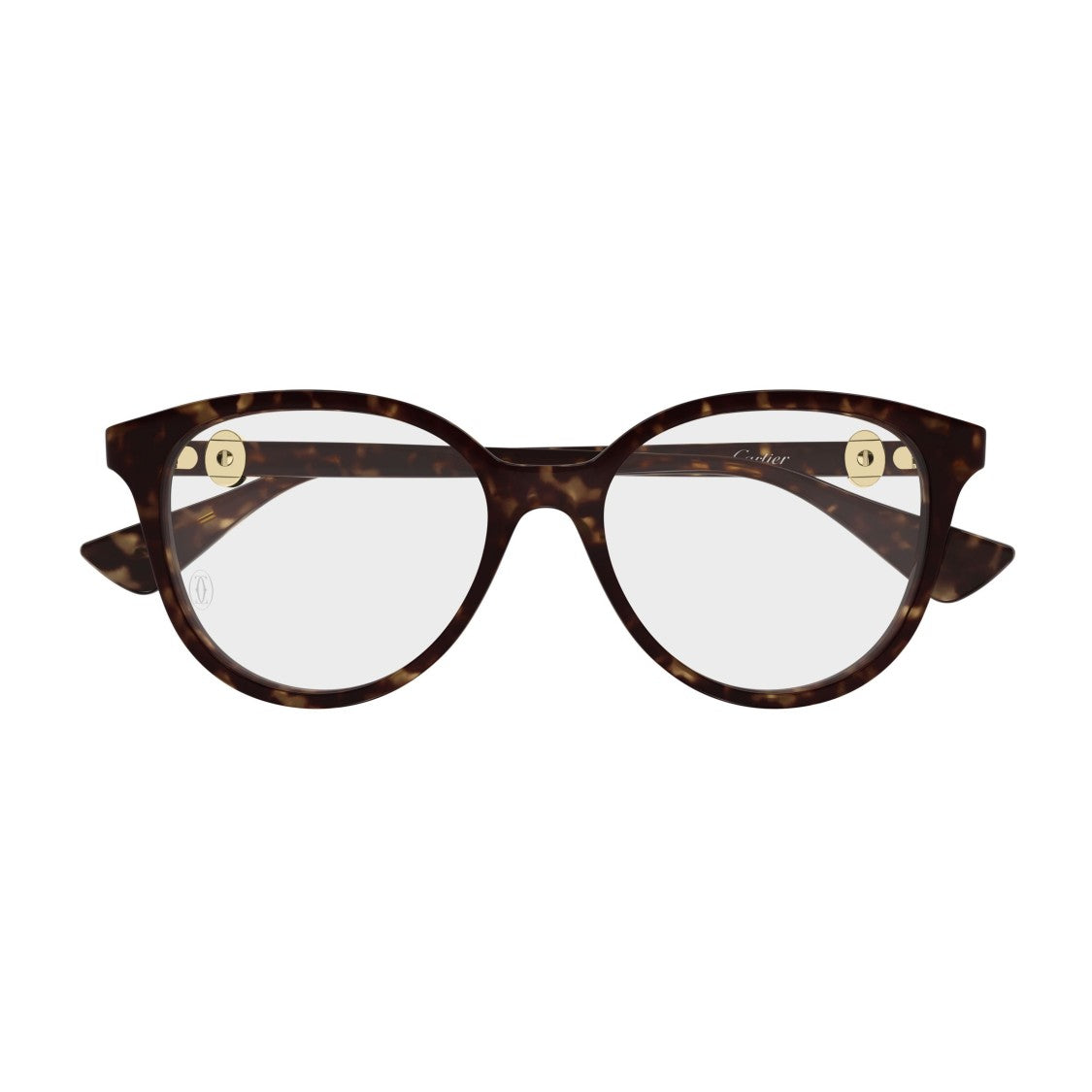 Cartier Ct0643o Rounded Tortoiseshell Frame Eyeglasses