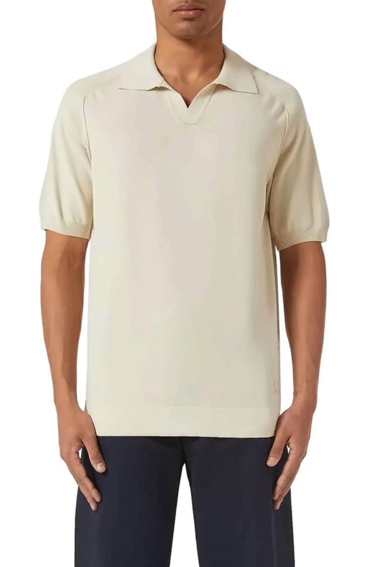 C.P. Company Minimalist Short-Sleeve Polo Shirt With Soft Knit Texture