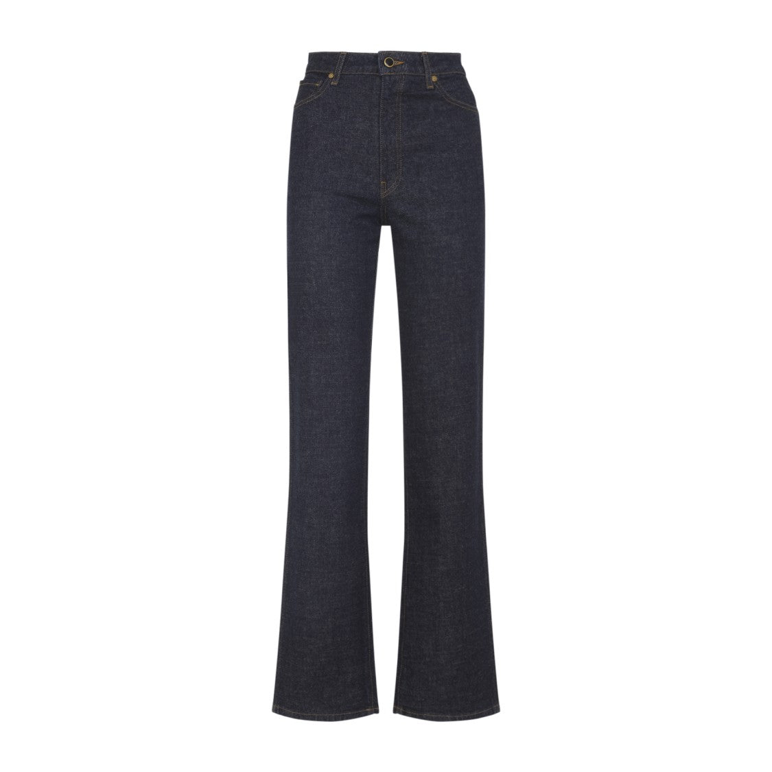 Khaite Danielle Blue Cotton Jeans
