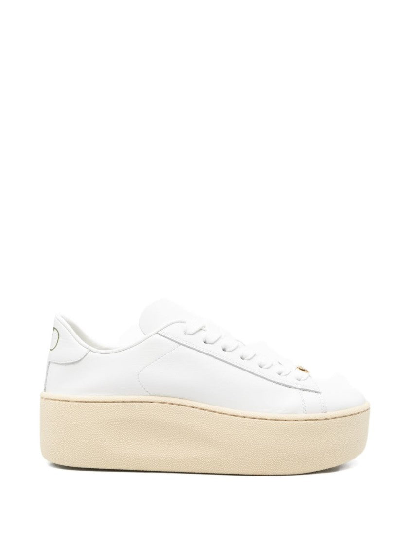 Valentino Garavani Minimalist White Flat Sneakers