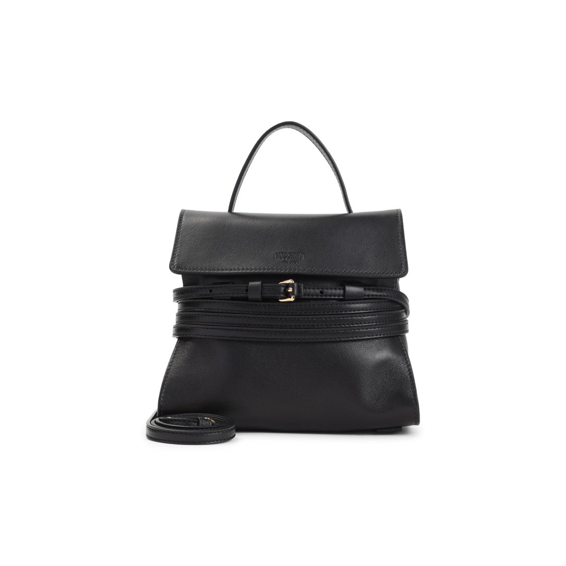Moschino Black Leather Handbag