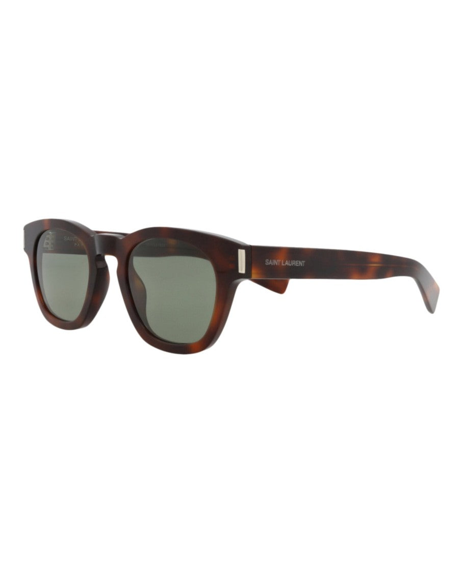 Saint Laurent Round-Frame Recycled Acetate Sunglasses