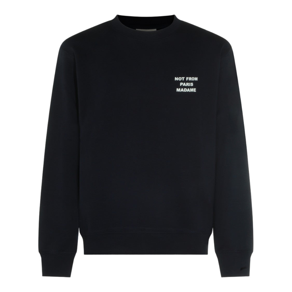 Drôle De Monsieur Classic Crew Neck Sweater With Distinctive Typography