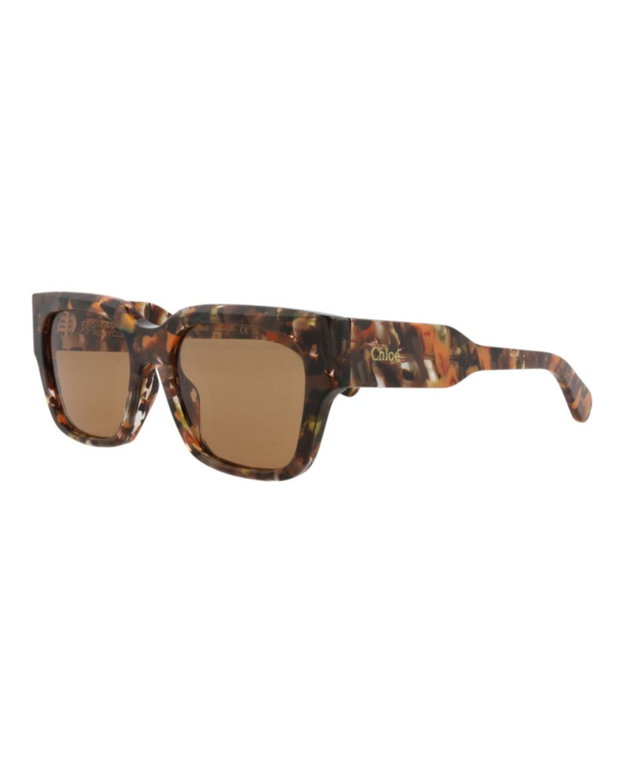 Chloé Square-Frame Recycled Acetate Sunglasses
