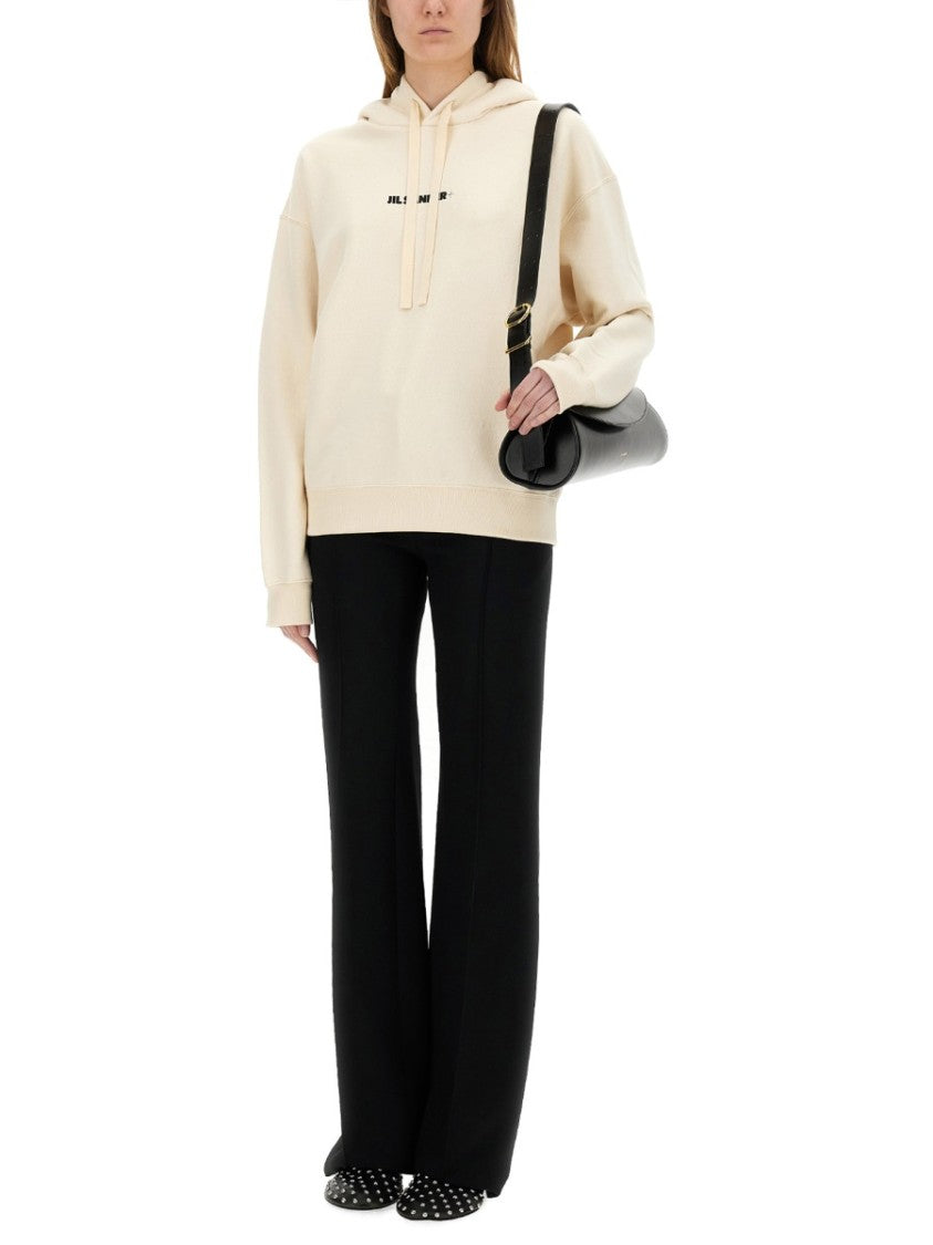 Jil Sander Wide-Leg Tailored Viscose Blend Pants