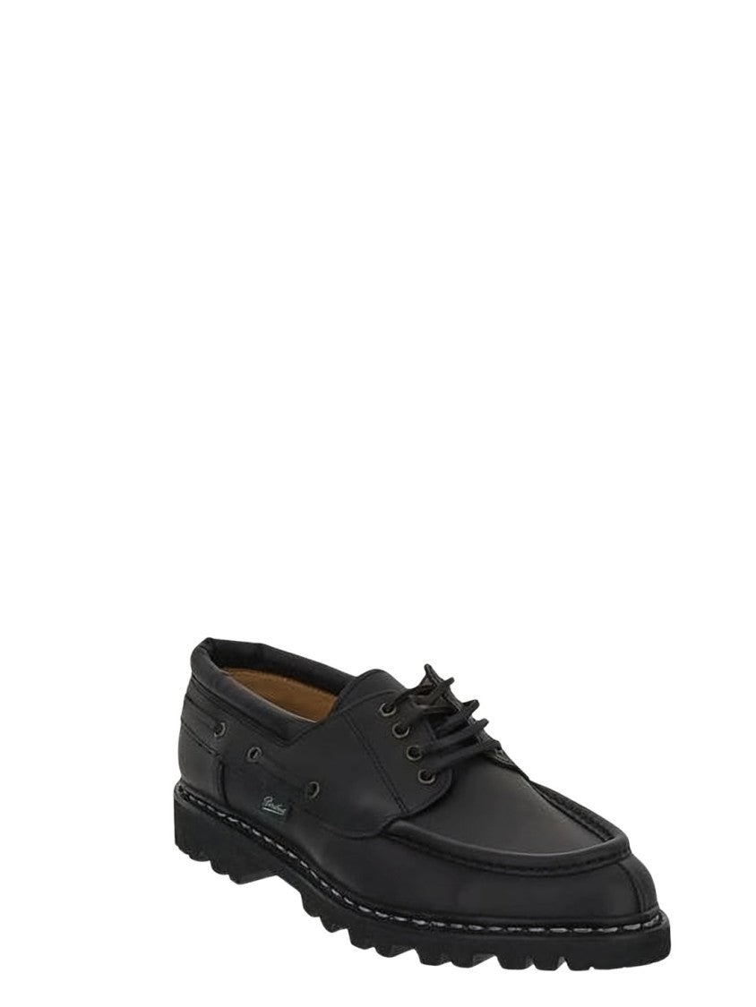 Paraboot Classic Black Leather Dress Shoes