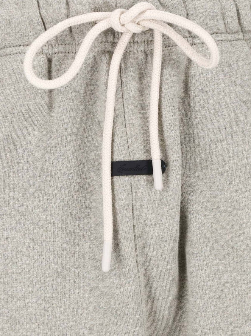 Fear Of God Essentials Grey Cotton Panel Design Wide-Leg Sweatpants