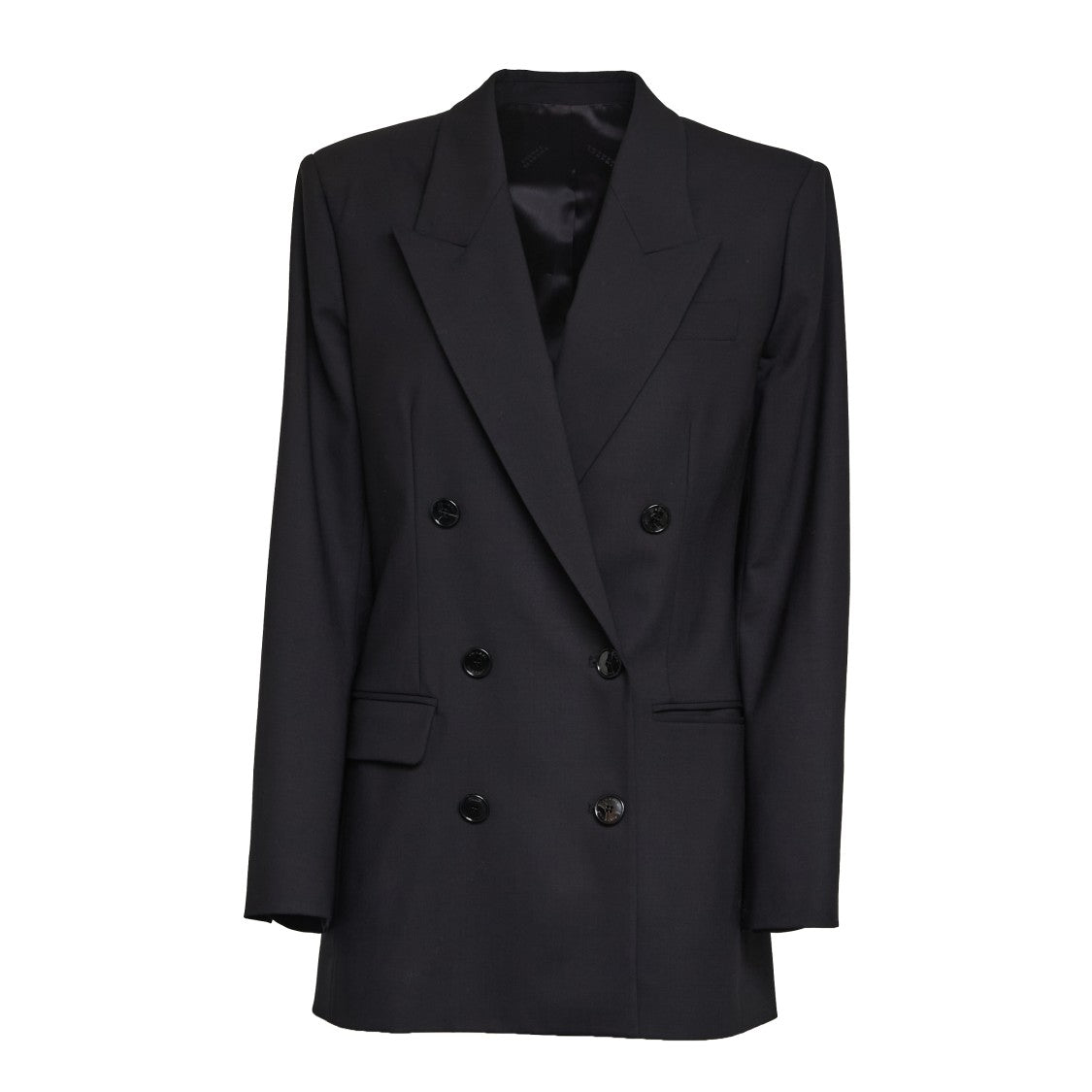 Isabel Marant Double-Breasted Oversized Blazer With Pointed Lapels