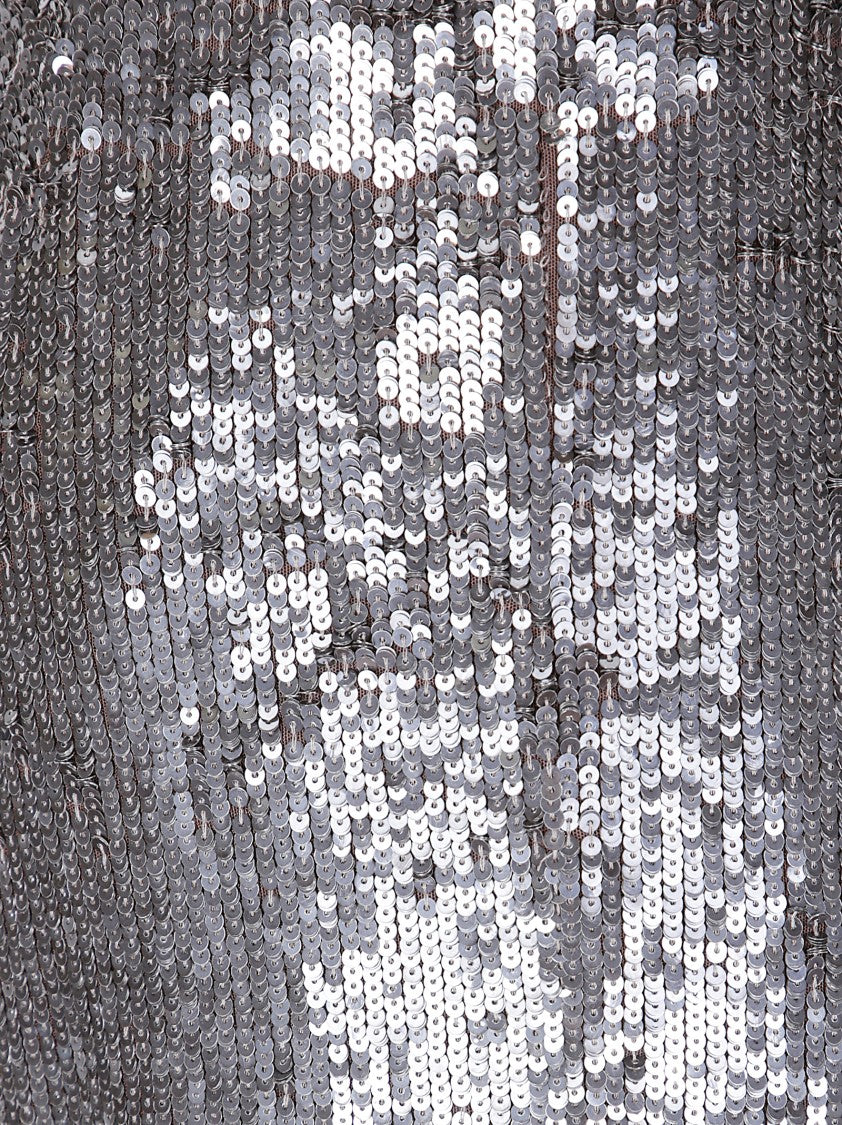 P.A.R.O.S.H. Sequined Trousers With Elasticated Waist
