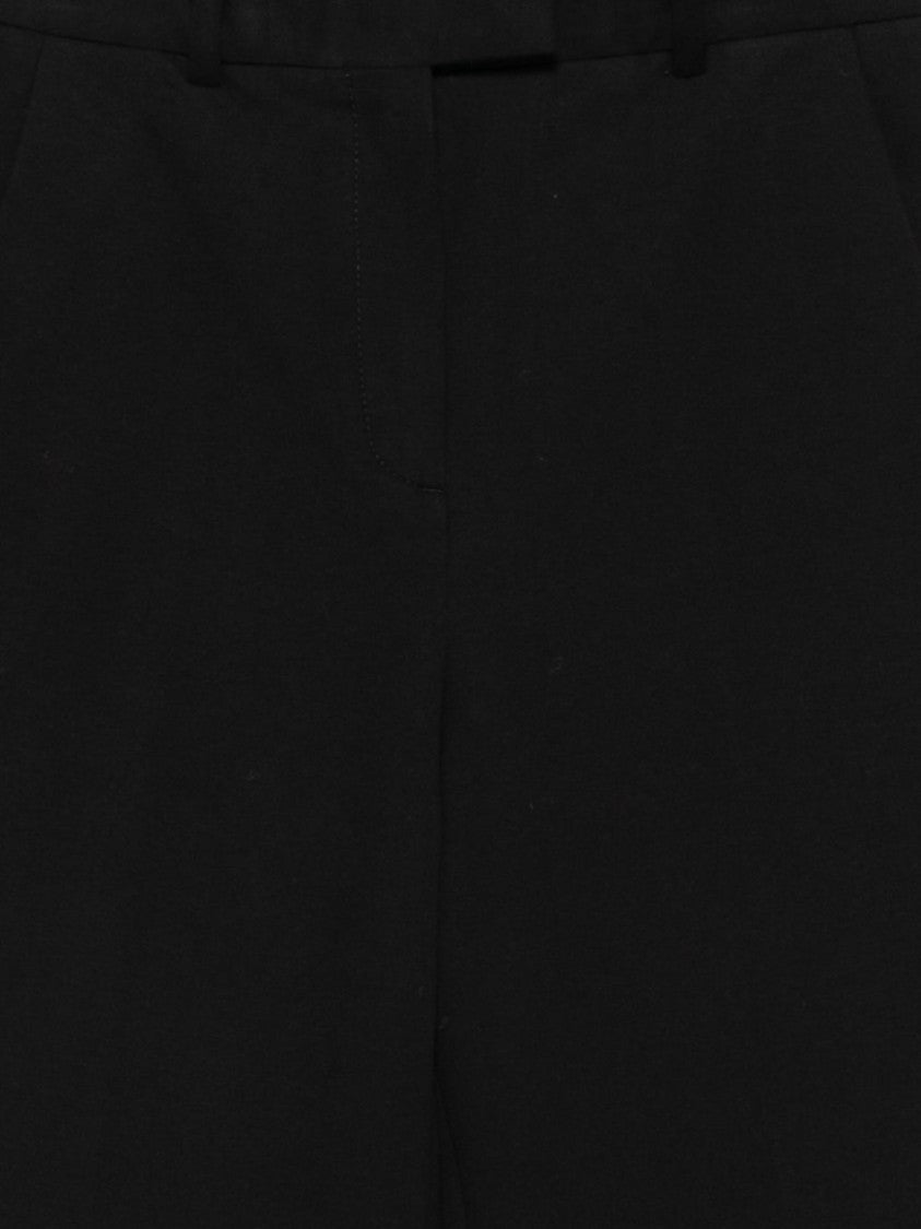 Circolo 1901 Tailored Black Trousers With Concealed Fastening