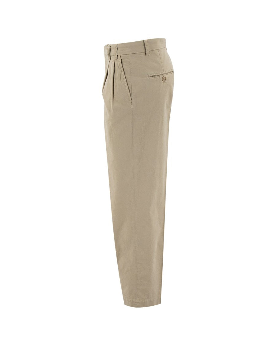 Aspesi Colonial Cotton/Elastane Blend Trousers