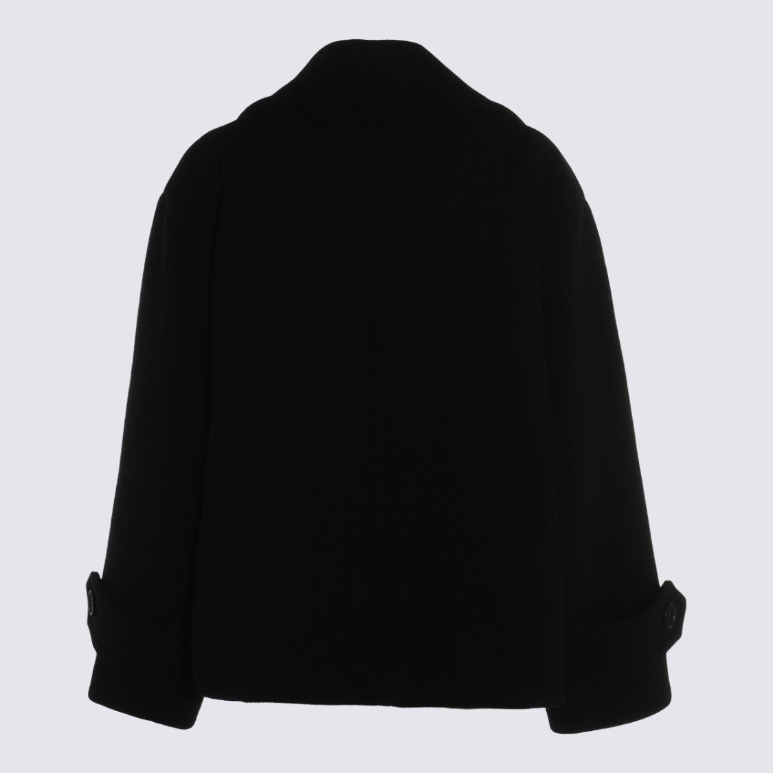 Chloé Double-Breasted Short Coat With Wide Lapel