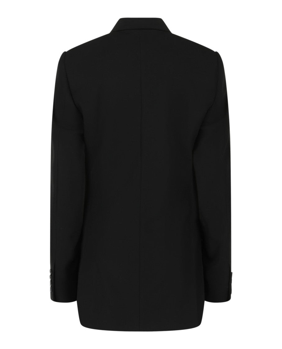 Balenciaga Boxy Double-Breasted Wool Blazer With Notched Lapel