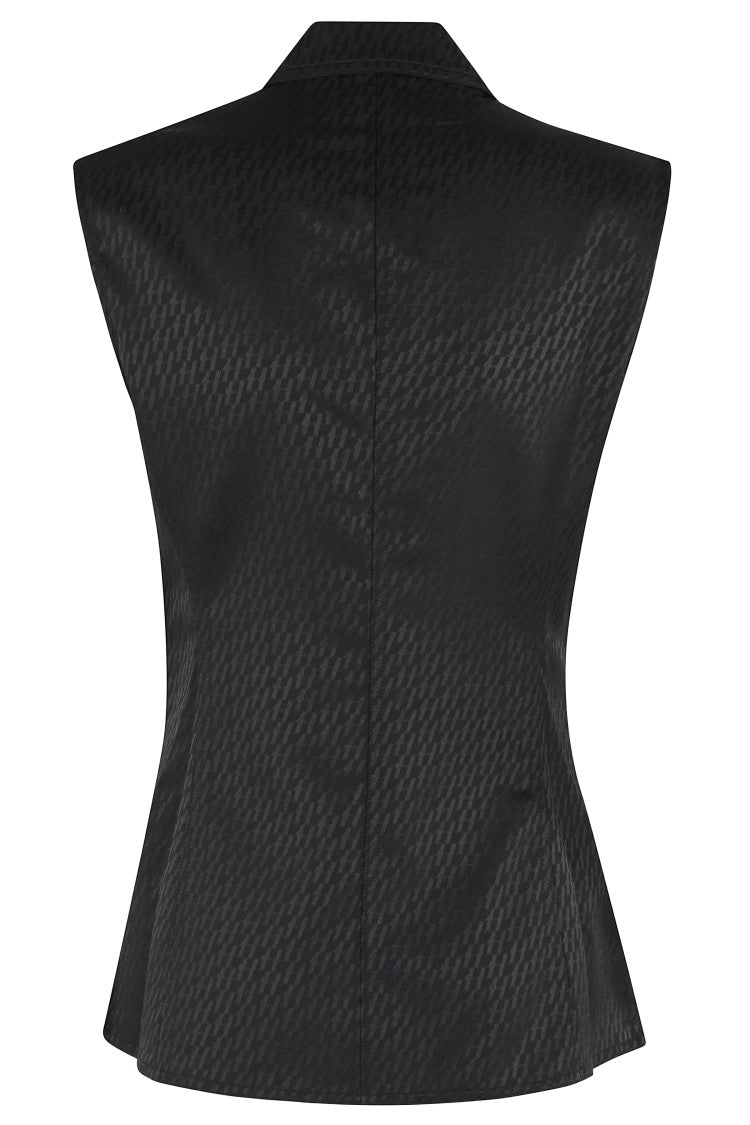 Helmut Lang Jacquard Gilet With Satin Logo