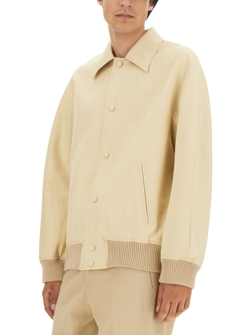 Lanvin Button-Up Oversized Jacket With Design