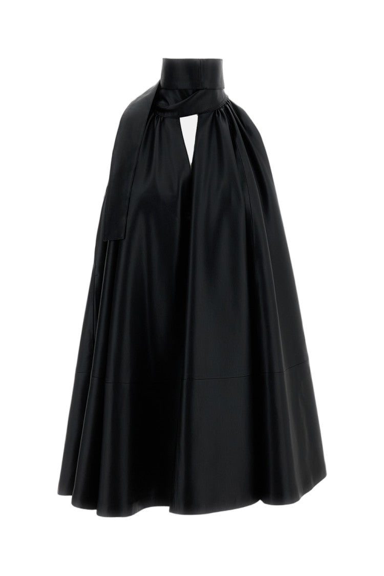 7 For All Mankind Faux Leather Frill Dress