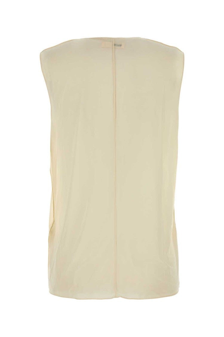 Khaite Cream Stretch Cupro At The Top