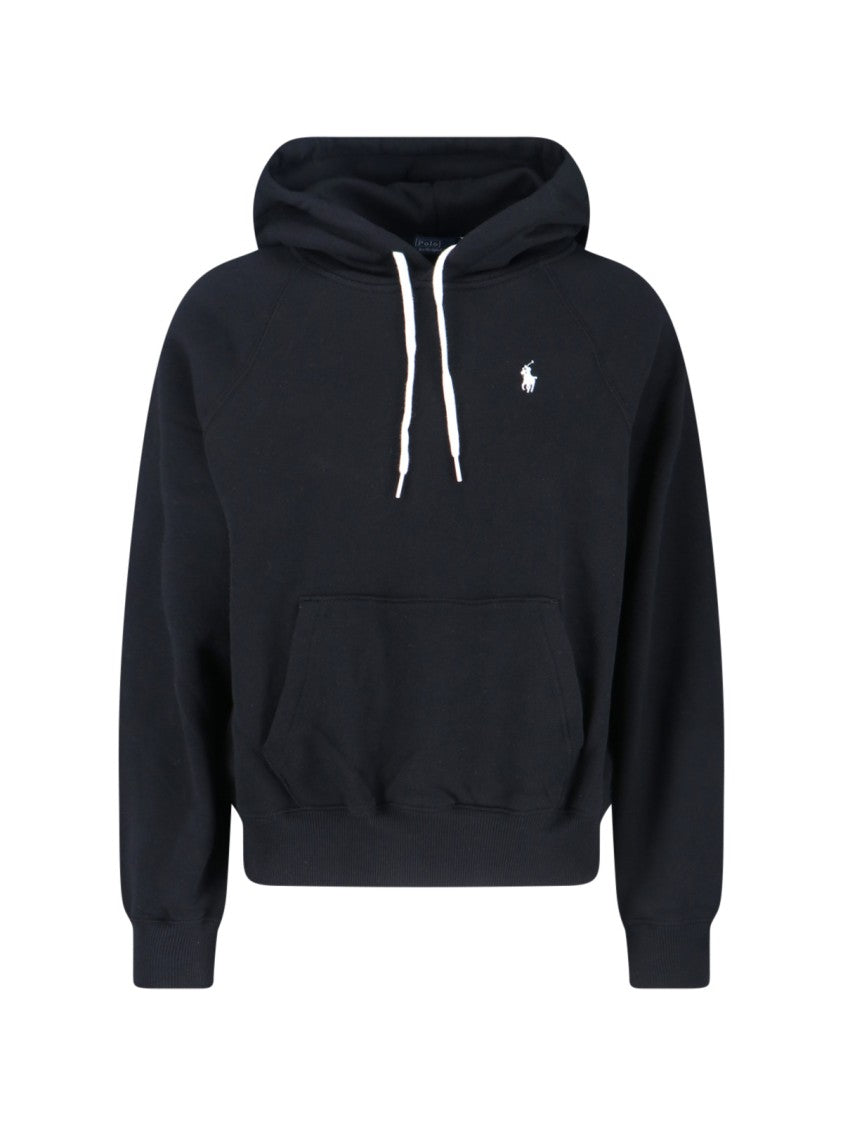Polo Ralph Lauren Logo Hoodie Sweatshirt – Black