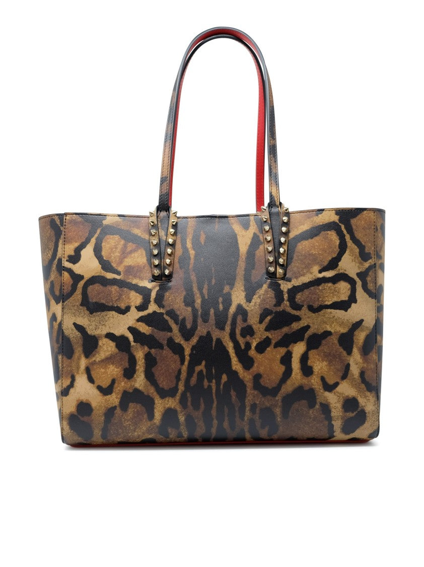 Christian Louboutin 3255353 3221 Brown Leather Cabata Soft Small Bag