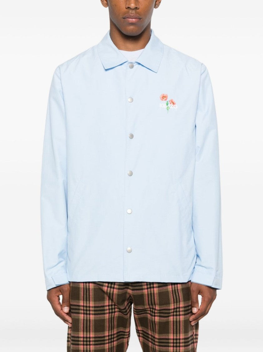 Kenzo Blue Floral Print Button Jacket