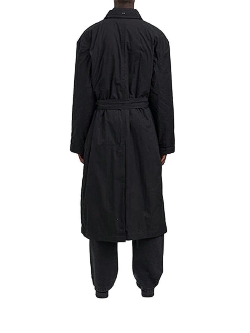 Our Legacy Long Double-Breasted Coat With Quilted Lining
