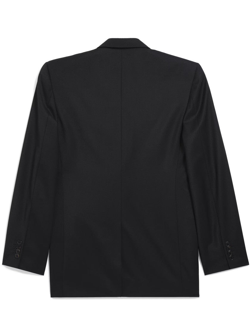 Balenciaga Dark Standard Tailored Structured Wool Jacket