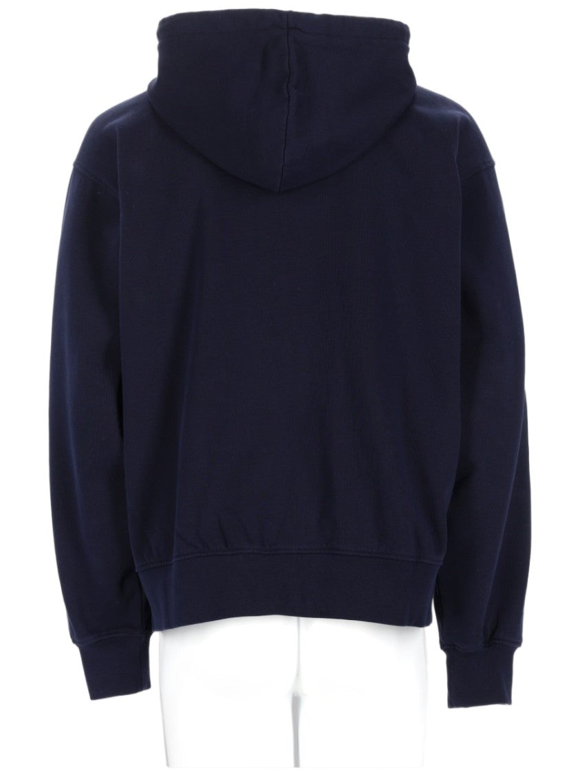 Drôle De Monsieur Zip-Up Hooded Cotton Hoodie