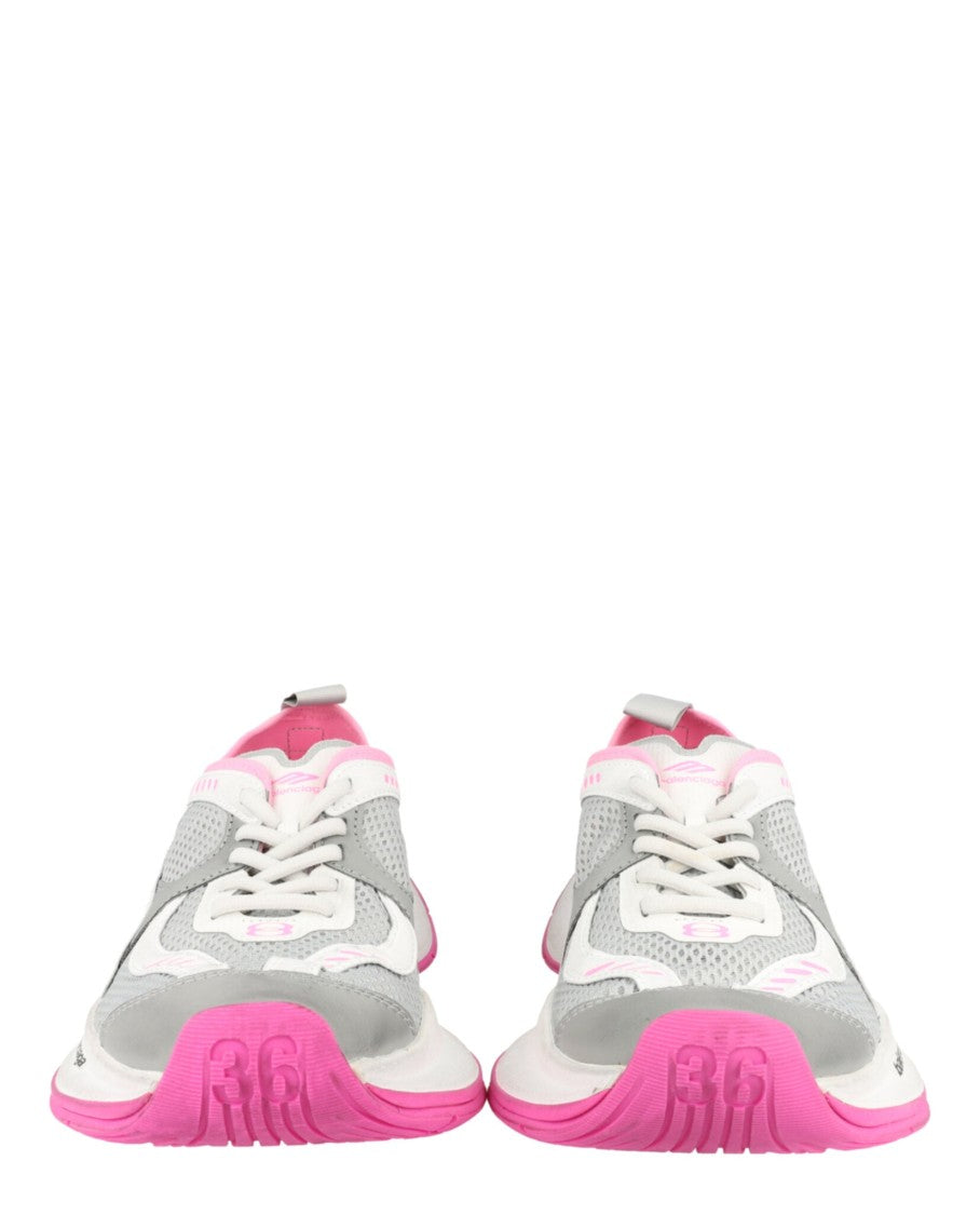 Balenciaga Dynamic Grey Low-Top Sneakers With Vibrant Accents