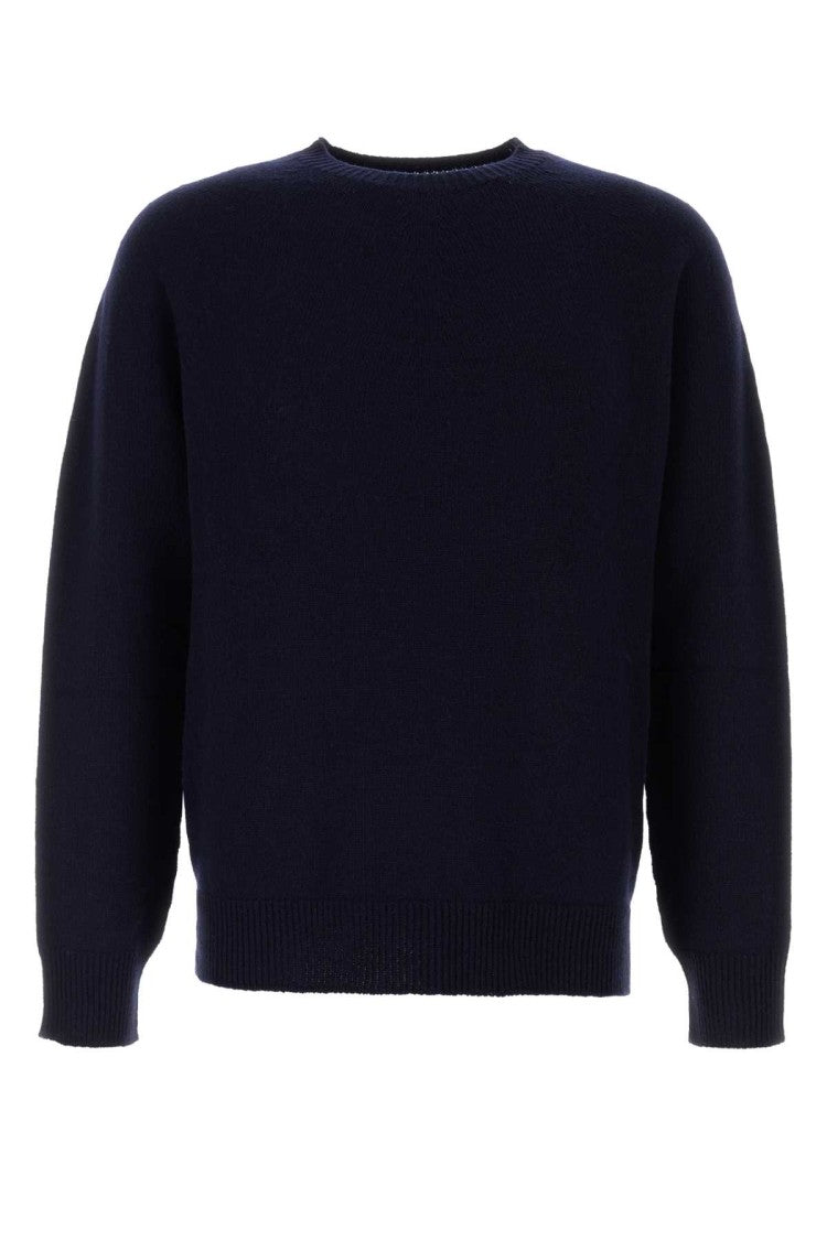 Jil Sander Midnight Blue Wool Blend Sweater