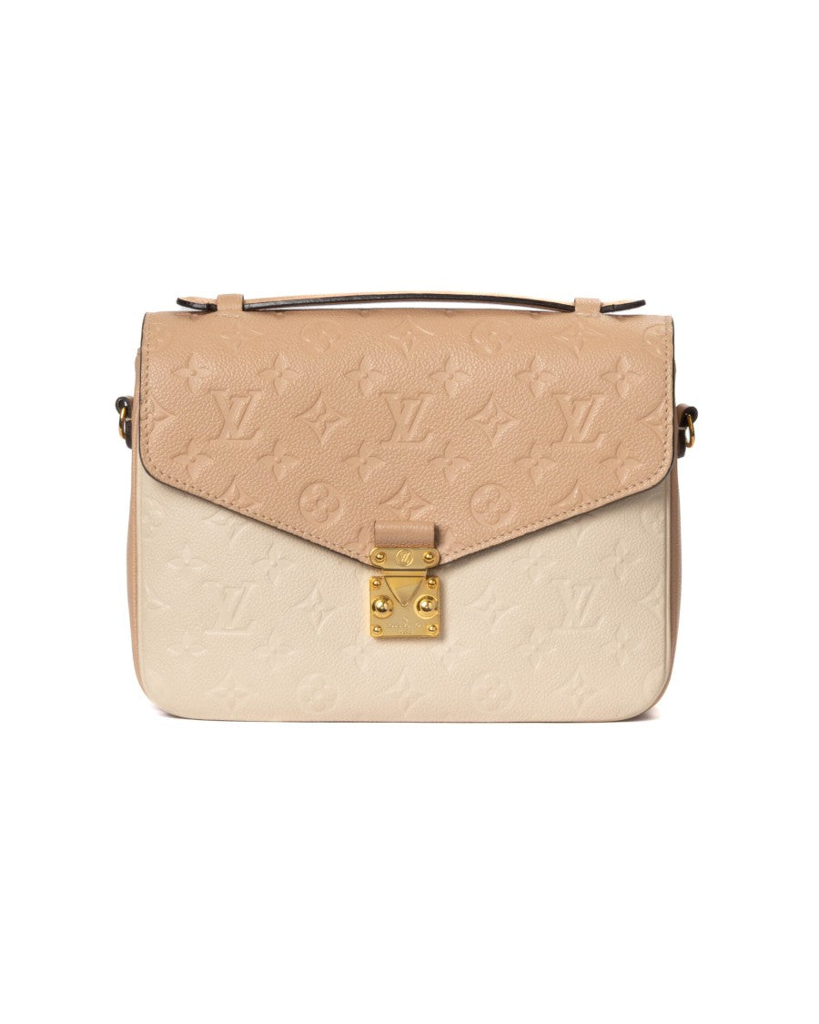 Louis Vuitton Bicolor Metis Mm Empreinte Leather Shoulder Bag