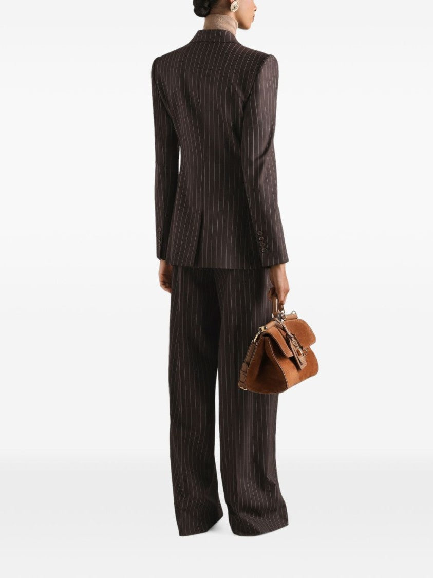 Dolce & Gabbana Tailored Double-Breasted Pinstripe Blazer