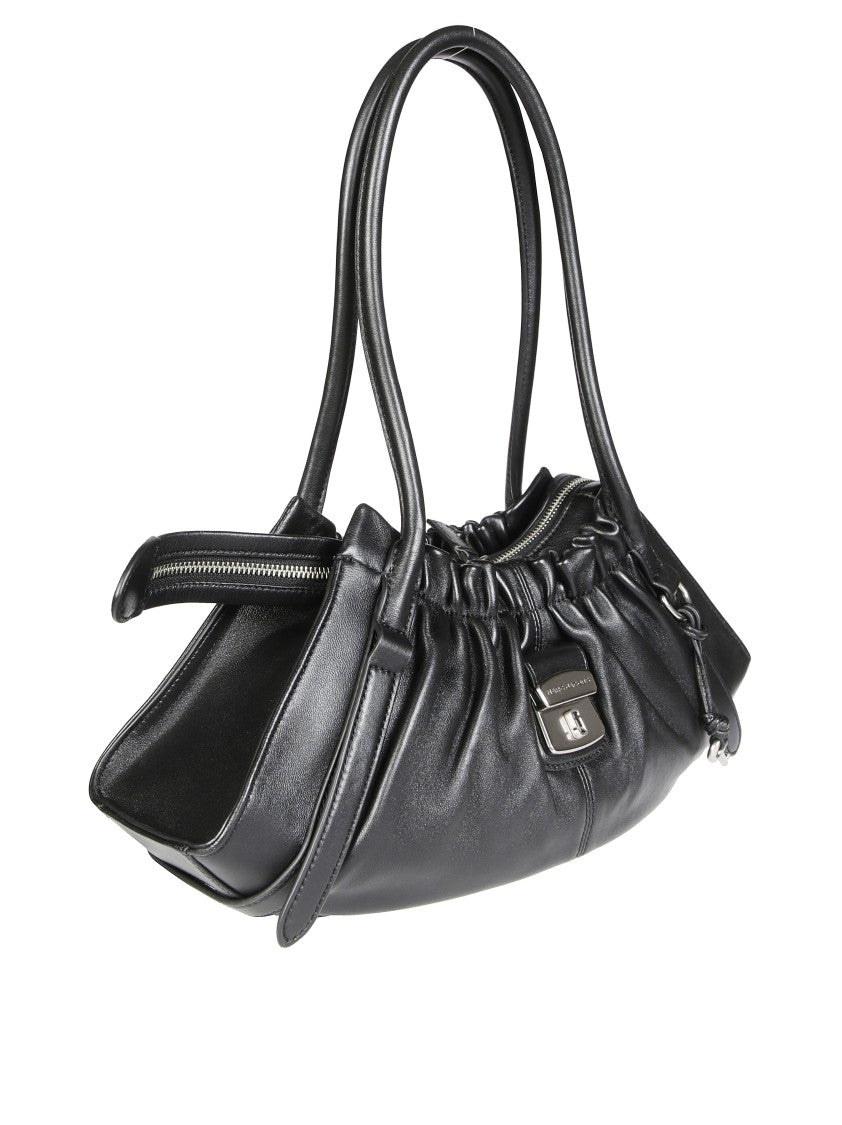 Marc Jacobs The Satchel Ruched Soft Lambskin Leather Clasp Satchel