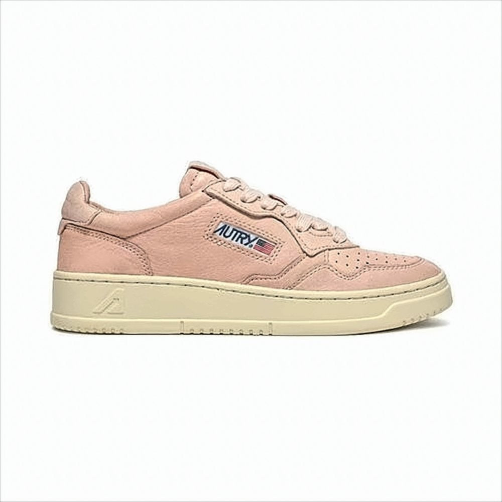 Autry Low-Top Sneakers With Muted Pink Upper And Contrast Sole