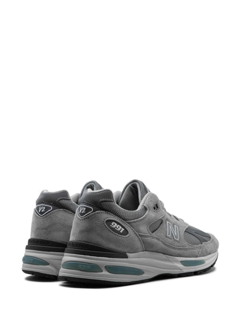 New Balance Panelled Grey Sneakers With Signature Foam Technology