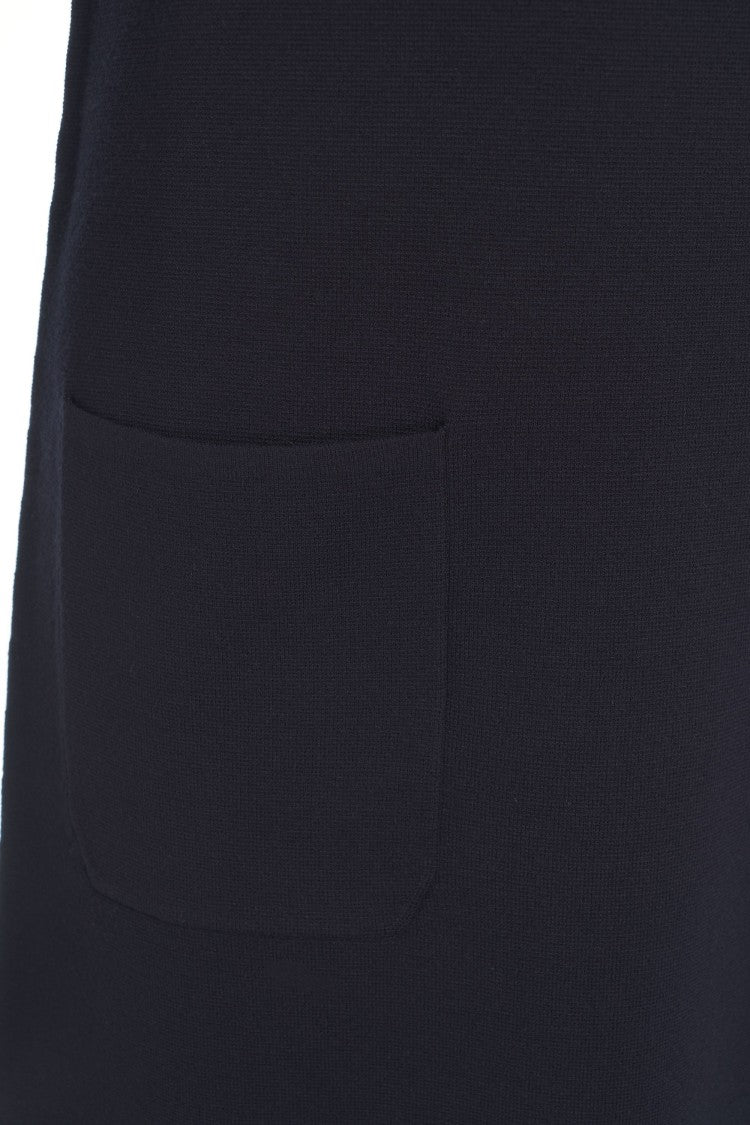Max Mara Midi Dress With Collar And Zipper